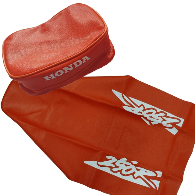 Funda de asiento + Bolso porta herramientas para Honda XR250R / XR 250 1994 - Color Naranja