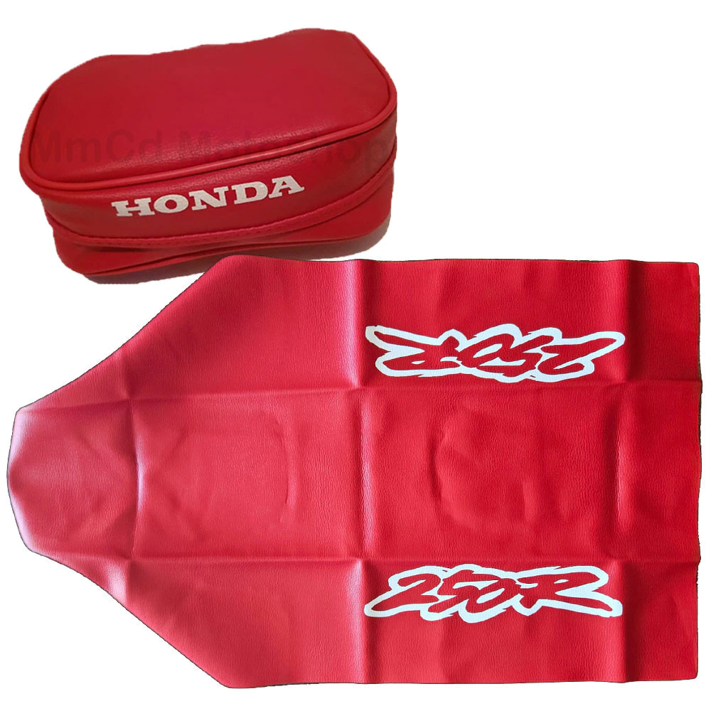 Funda de asiento + Bolso porta herramientas para Honda XR250R / XR 250 1995 - Color Rojo