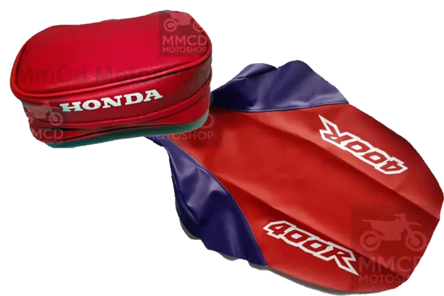 Funda de asiento + Bolso porta herramientas para Honda XR400R / XR 400 1996 - Color Rojo Violeta