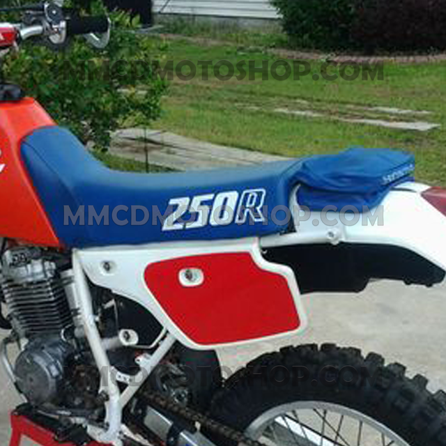 Funda de Asiento + Cartuchera Porta Herramientas para Honda XR250R / XR250 / XR 250 - Año 1986 - Azul (Cuero Sintético) — foto 2