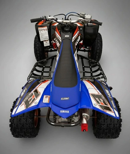 Funda de Asiento LCM Grip Antideslizante para Yamaha Raptor 700 - Negro y Azul