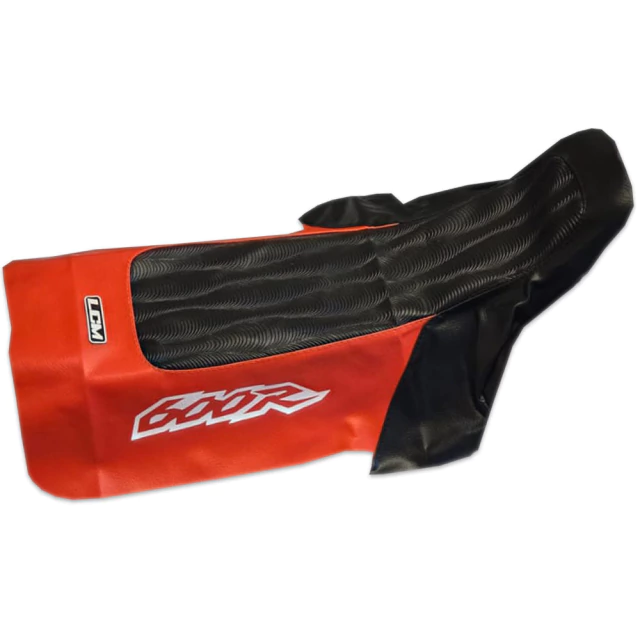 Funda de asiento LCM para Honda XR600 XR600R XR 600- Estilo Retro, Grip Extremo - Negro y Naranja