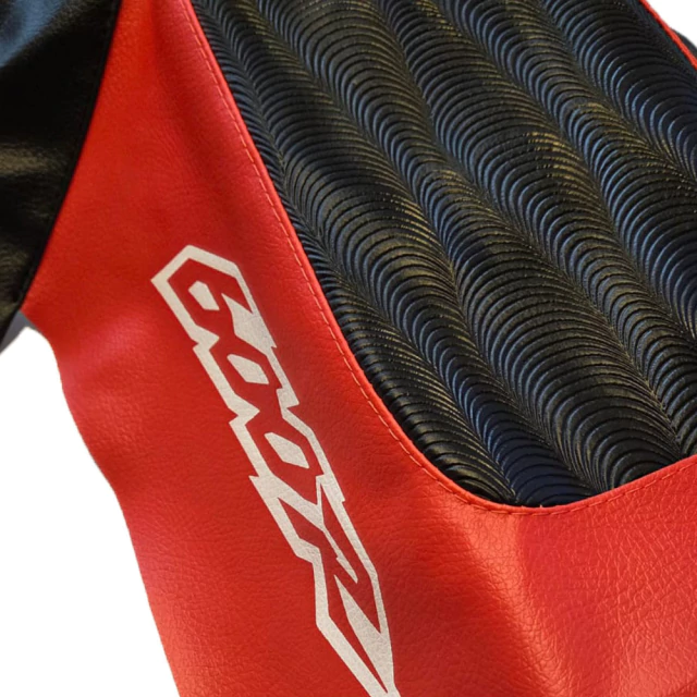 Funda de asiento LCM para Honda XR600 XR600R XR 600- Estilo Retro, Grip Extremo - Negro y Naranja — foto 2