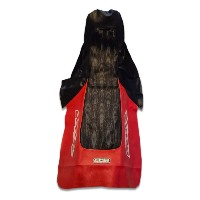 Funda de asiento LCM para Honda XR600 XR600R XR 600- Estilo Retro, Grip Extremo - Negro y Naranja — foto 4