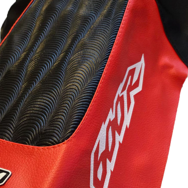 Funda de asiento LCM para Honda XR600 XR600R XR 600- Estilo Retro, Grip Extremo - Negro y Naranja — foto 6