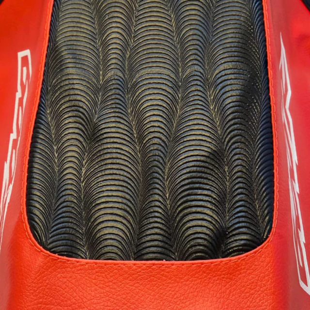 Funda de asiento LCM para Honda XR600 XR600R XR 600- Estilo Retro, Grip Extremo - Negro y Naranja — foto 7