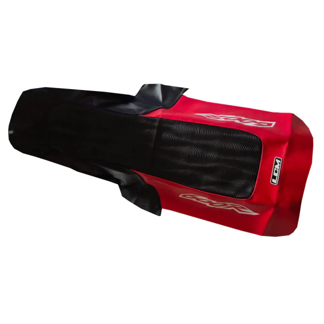 Funda de asiento LCM para Honda XR600 XR600R XR 600- Estilo Retro, Grip Extremo - Negro y Rojo — foto 6