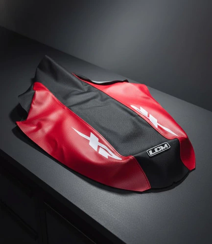 Funda De Asiento Para Xr650r Lomo Negro Ultragrip, Lat Rojo Rojo — foto 2