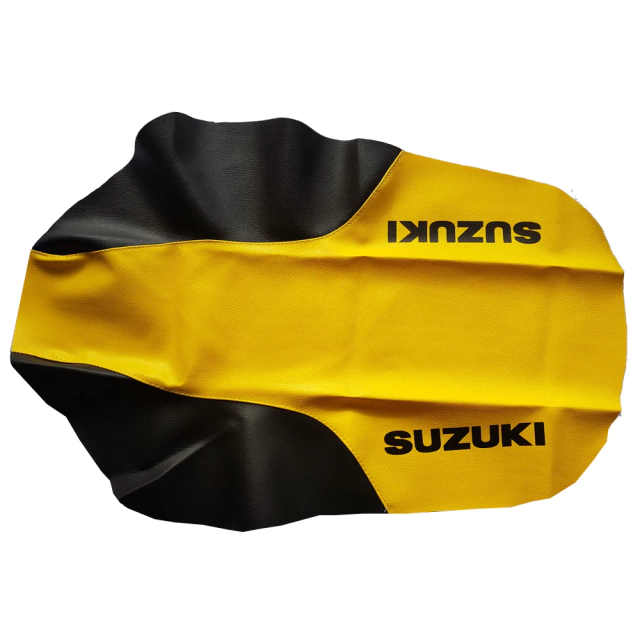 Funda de Asiento Tapizado + Bolso Porta Herramientas para Suzuki DR350 / DR 350 - DR250 / DR 250 - Cuero sintetico Amarillo - 1998 — foto 4