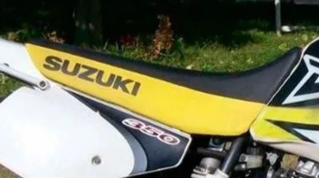 Funda de Asiento Tapizado + Bolso Porta Herramientas para Suzuki DR350 / DR 350 - DR250 / DR 250 - Cuero sintetico Amarillo - 1999 — foto 2