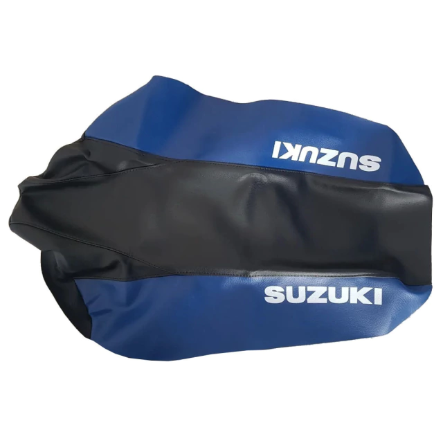 Funda de Asiento Tapizado + Bolso Porta Herramientas para Suzuki DR350 / DR 350 - DR250 / DR 250 - Cuero sintetico Azul - 1999 — foto 5