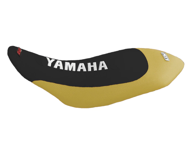 Funda de Asiento Tapizado LCM Premium para Yamaha Raptor 700 - Negro Amarillo
