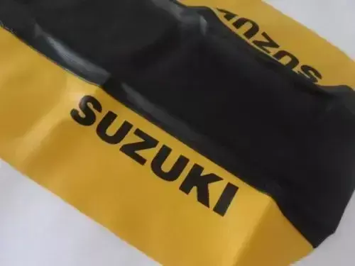 Suzuki DR 350 (DR350) Modelo 1999 Funda de Asiento Tapizado - Color Amarillo - Cuero Sintético Premium — foto 2