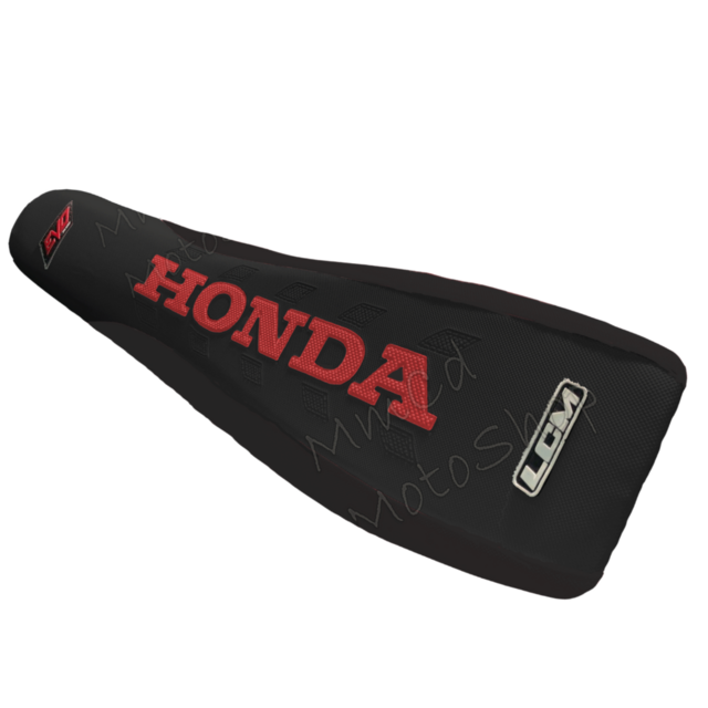 Funda de asiento Ultragrip para Honda XR250R XR 250L, 1988 - 1995, LCM, Color Negro, Diseño E1