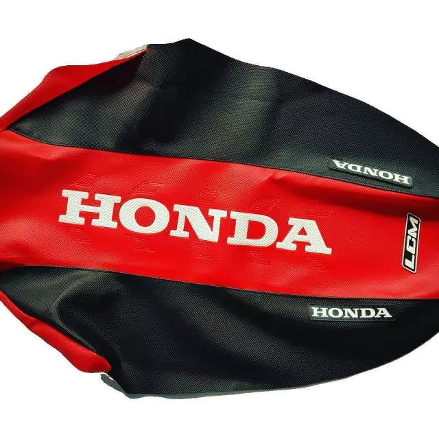 Funda de asiento Ultragrip para Honda XR250R XR 250R, XR400R XR 400 1996-2004, LCM, Color Rojo, Diseño E13