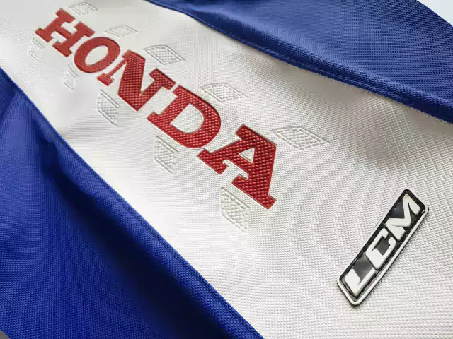 Funda de asiento Ultragrip para Honda XR250R XR 250R, XR400R XR 400 1996-2004, LCM, Color Rojo, Diseño exclusivo E19 — foto 2