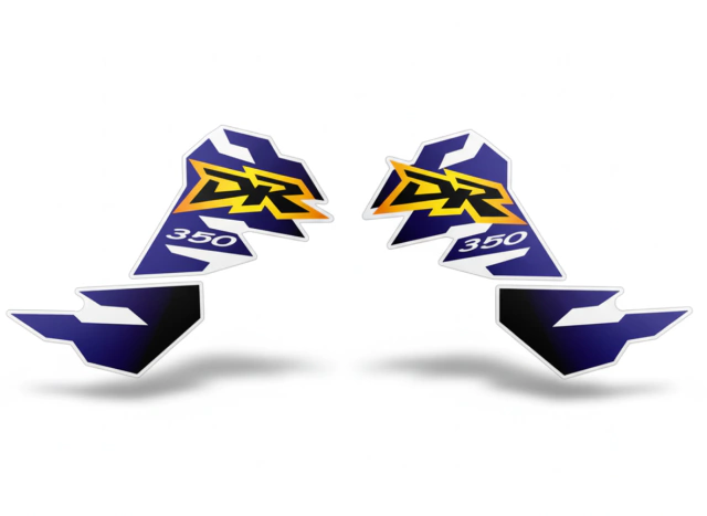 Gráfica Premium para Suzuki DR350 1997-1998 - Kit Completo Microperforado + Laminado Grueso - Violeta