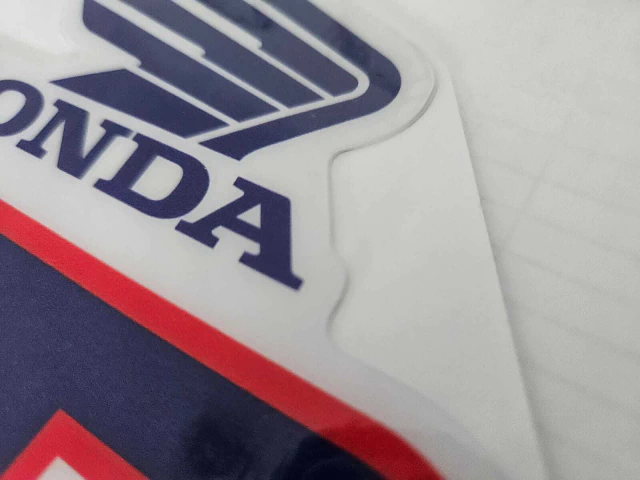 XR100R 1991 Gráficas Calcos Tanque XR 100 Microperforadas Violeta Rojo — foto 2