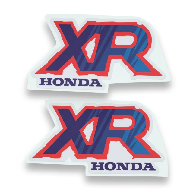 XR100R 1992 Gráficas Calcos Tanque XR100 Microperforadas Azul Rojo