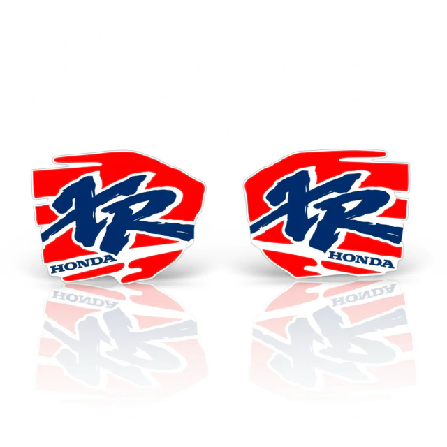 XR100R 1994 Gráficas Calcos Tanque XR 100 Microperforadas Naranja Azul