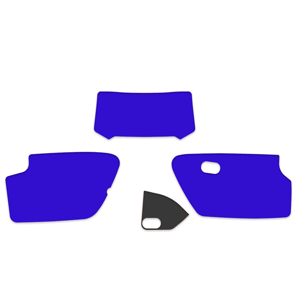 Gráficas Laterales y Porta Farol para Honda XR250L / XR 250L (1990-1995) - Azul - Vinilo Laminado Moldeable