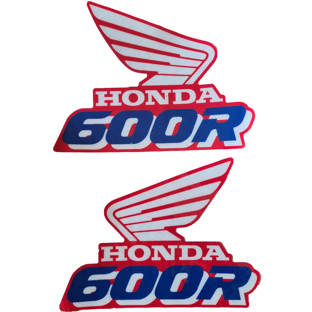 Gráficas Tanque para Honda XR600R simil 1990 Microperforados - azul rojo
