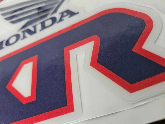 Gráficas Tanque para Honda XR600R simil 1991 Microperforados - azul rojo — foto 3