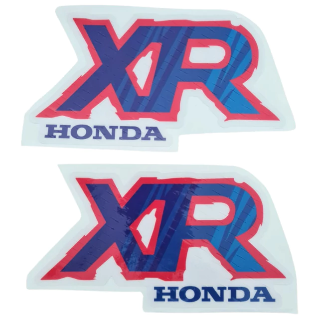 Gráficas Tanque para Honda XR600R simil 1992 Microperforados - azul rojo