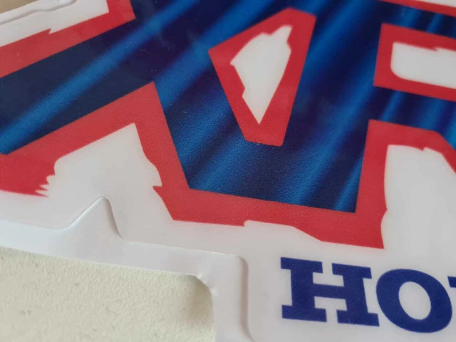 Gráficas Tanque para Honda XR600R simil 1992 Microperforados - azul rojo — foto 2