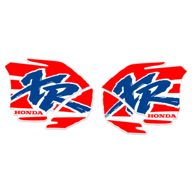 Gráficas Tanque para Honda XR600R simil 1994 Microperforados - Naranja yAzul