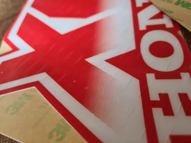 Gráficas tanque Premium para Honda XR250R / XR 250R / XR250 - Modelo 1987 - Vinilo laminado grueso - color ROJO Y BLANCO — foto 2