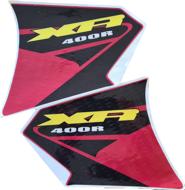 Gráficas tanque Premium para Honda XR400R modelo 2003-2004 en vinilo laminado grueso.