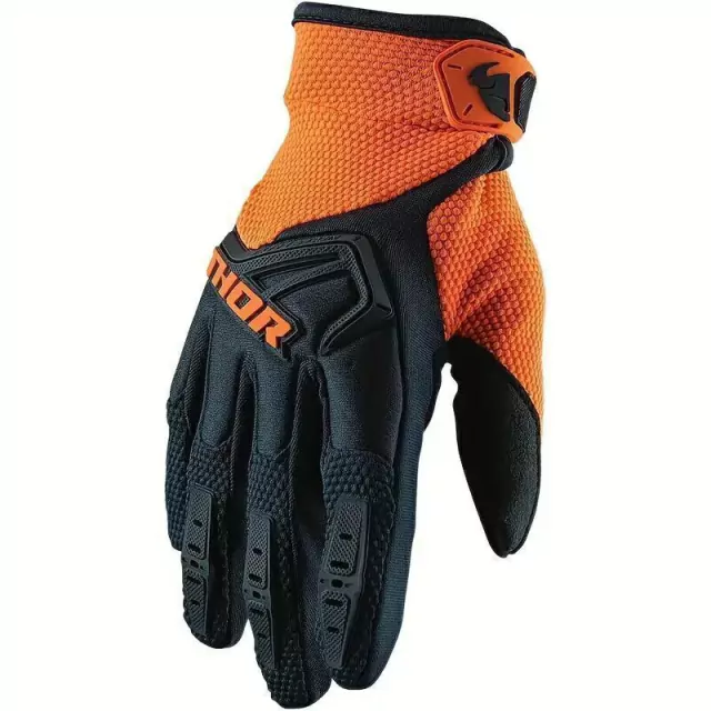 Guantes de Motocross Talle XL | Thor Off-Road Ready To Race | Naranja negro