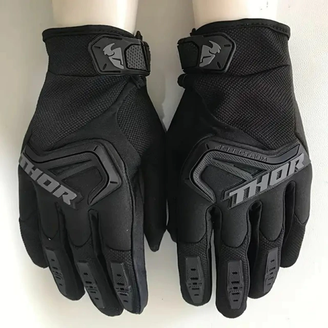 Guantes de Motocross Talle XL | Thor Off-Road Ready To Race | Negro — foto 2