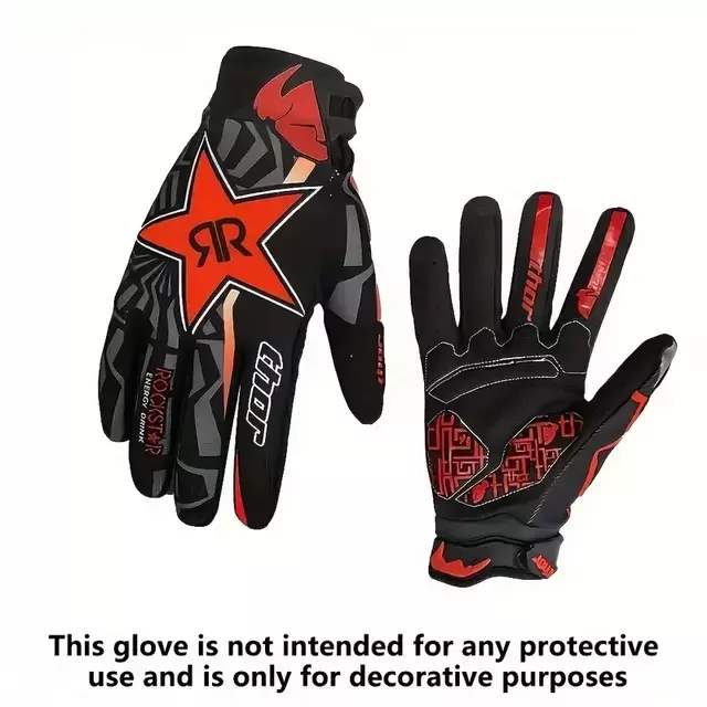 Guantes Moto Motocross Thor Negro Gris Unisex Antideslizante Negro | Rojo Xl (9.5cm - 10.5cm)