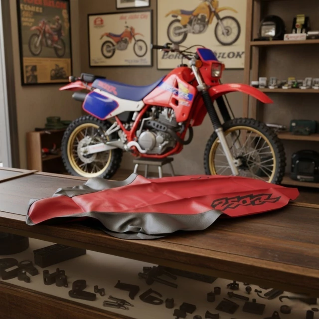Honda XR250 1998 - Funda de asiento - Tapizado - Combinado Rojo/Negro — foto 2