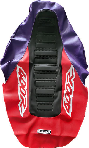 Honda Xr400 / Xr 400 / Xr400r Funda Asiento Lcm Rojo Violeta Negro — foto 4