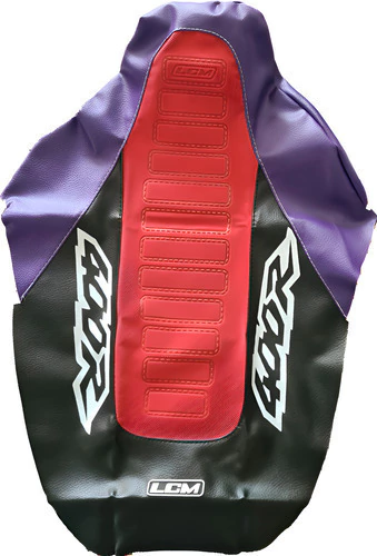 HONDA Xr400 / Xr 400 / Xr400r Funda Asiento Lcm Violeta Rojo Rojo — foto 2