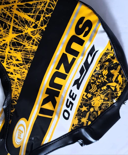 Kit Funda Asiento Y Funda Tanque Suzuki Dr 350 Dr350 Ama Amarillo — foto 7