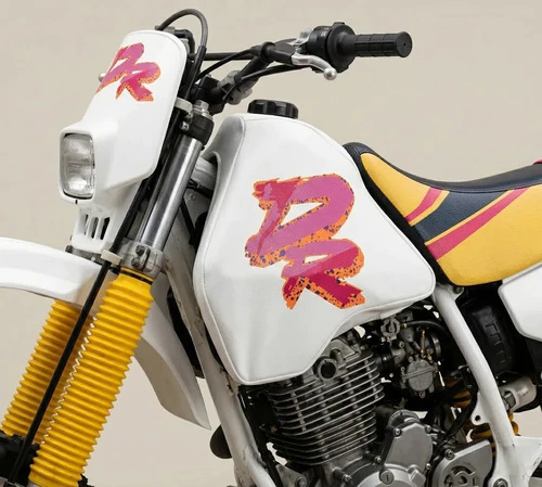 Kit Funda De Asiento + Funda Tanque Para Suzuki Dr350 Dr350r Amarillo — foto 4