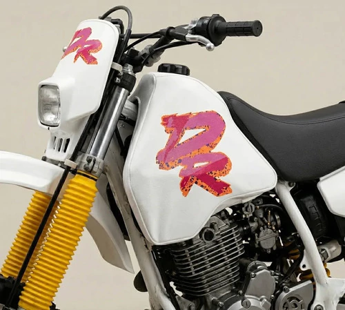 Kit Funda De Asiento + Funda Tanque Para Suzuki Dr350 Dr350r Amarillo — foto 6