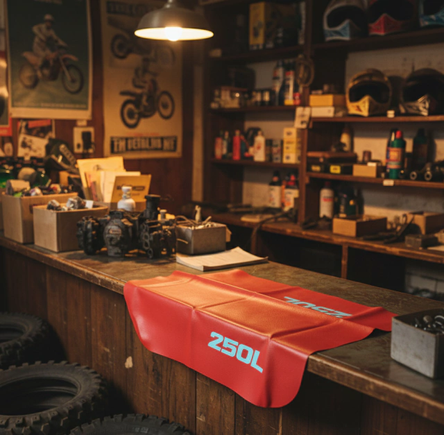 Kit funda de tanque + funda de asiento para Honda XR250L XR 250L - Modelo 1992 — foto 4
