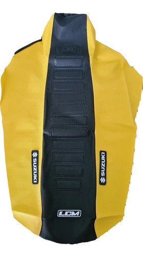 Kit Funda Tanque Y Asiento Para Suzuki Dr350 Dr 350 Lcm Grip Amarillo — foto 2