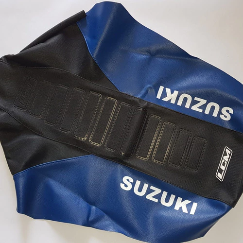Kit Gráfica + Funda De Asiento Ultra Grip Suzuki Dr350 Azul Azul — foto 2