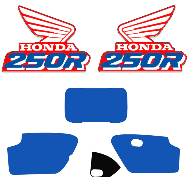 Kit Gráficas Premium para Honda XR250R / XR 250R / XR250 - Modelo 1990- Vinilo laminado grueso