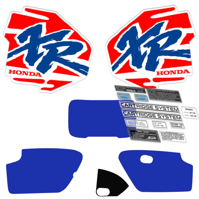 Kit Gráficas Premium para Honda XR250R / XR 250R / XR250 - Modelo 1994- Con Advertencias