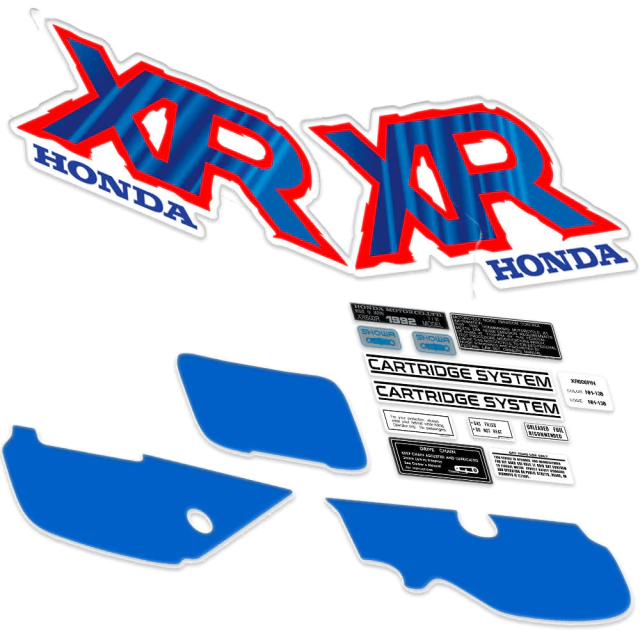 Kit Gráficas Premium para Honda XR600R / XR 600R / XR600 - Modelo 1992- Con Advertencias