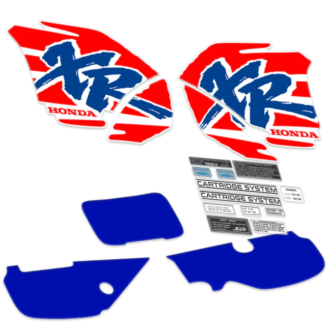 Kit Gráficas Premium para Honda XR600R / XR 600R / XR600 - Modelo 1994- Con Advertencias - naranja