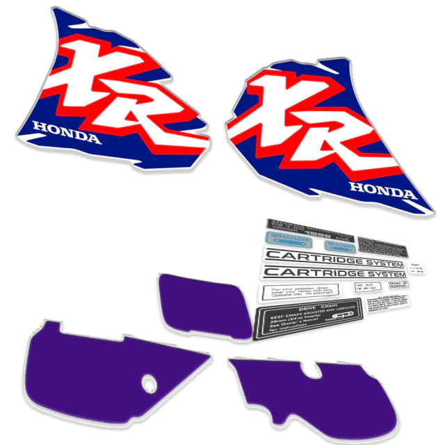 Kit Gráficas Premium para Honda XR600R / XR 600R / XR600 - Modelo 1996- Con Advertencias