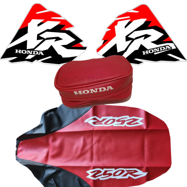 Kit Honda XR250 1997 - Gráficas Tanque + Bolso Porta Herramientas + Funda de Asiento